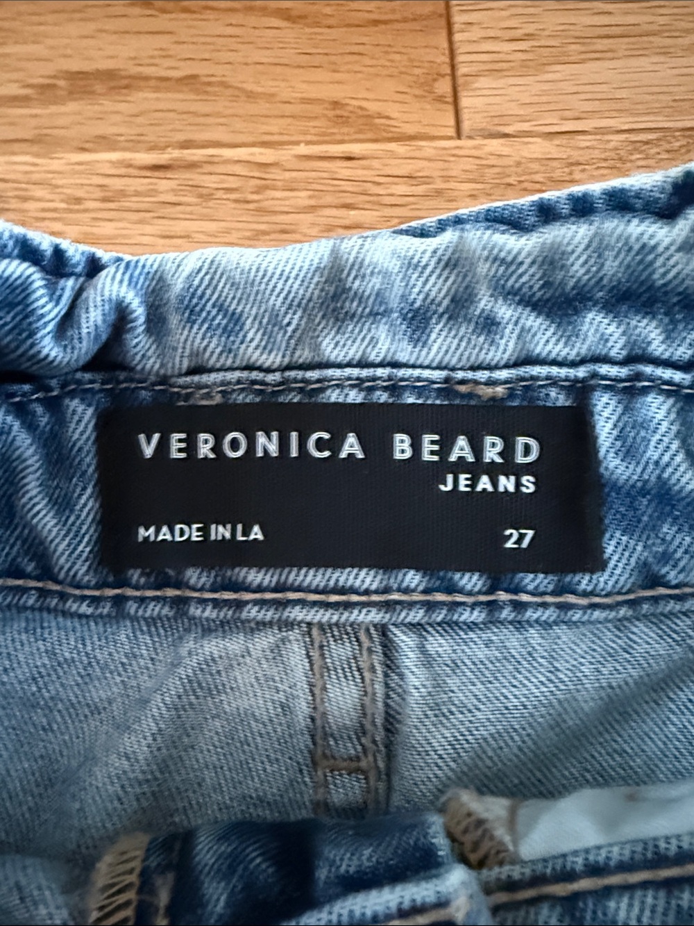 NWOT Veronica Beard NORI paperbag denim shorts 27 - Picture 5 of 6
